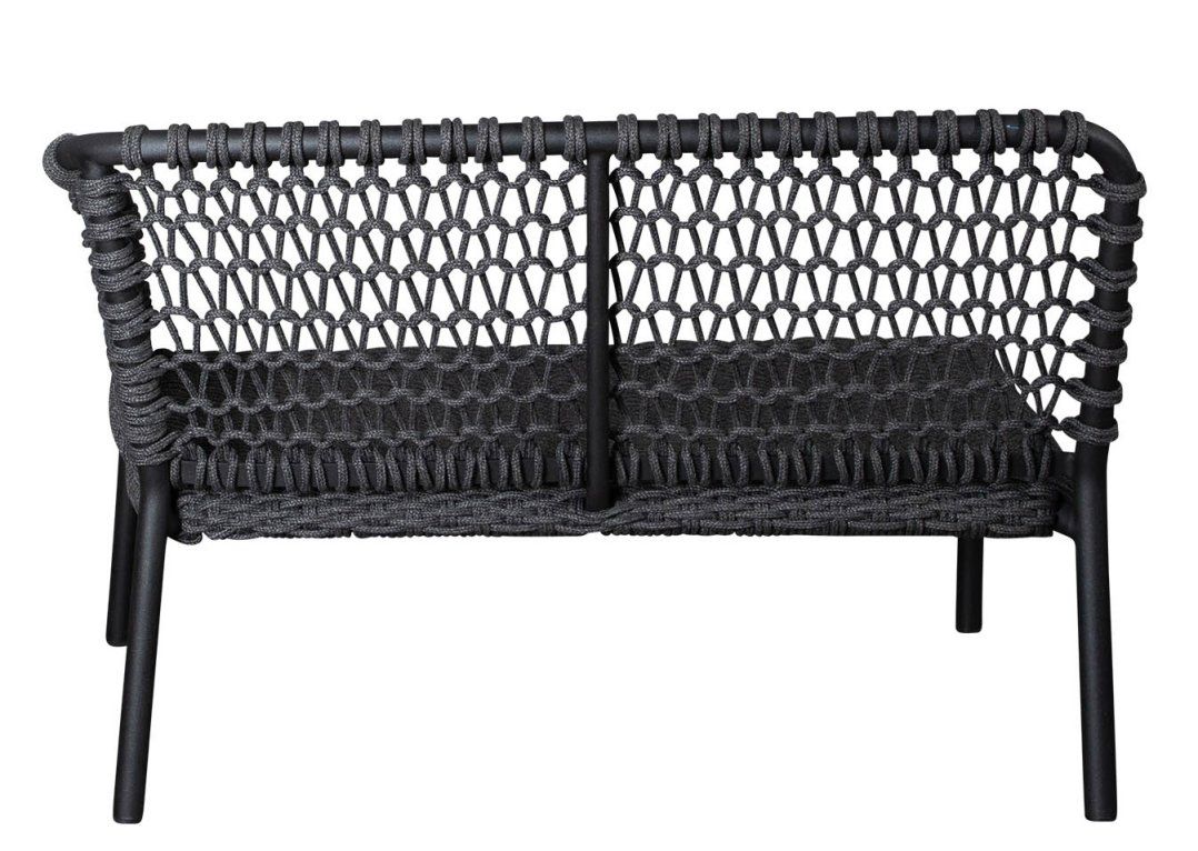 Ocean Sofa: Cane-Line 2-Sitzer Modulsofa für den Außenbereich, modernes Design mit geflochtener Rückenlehne.
