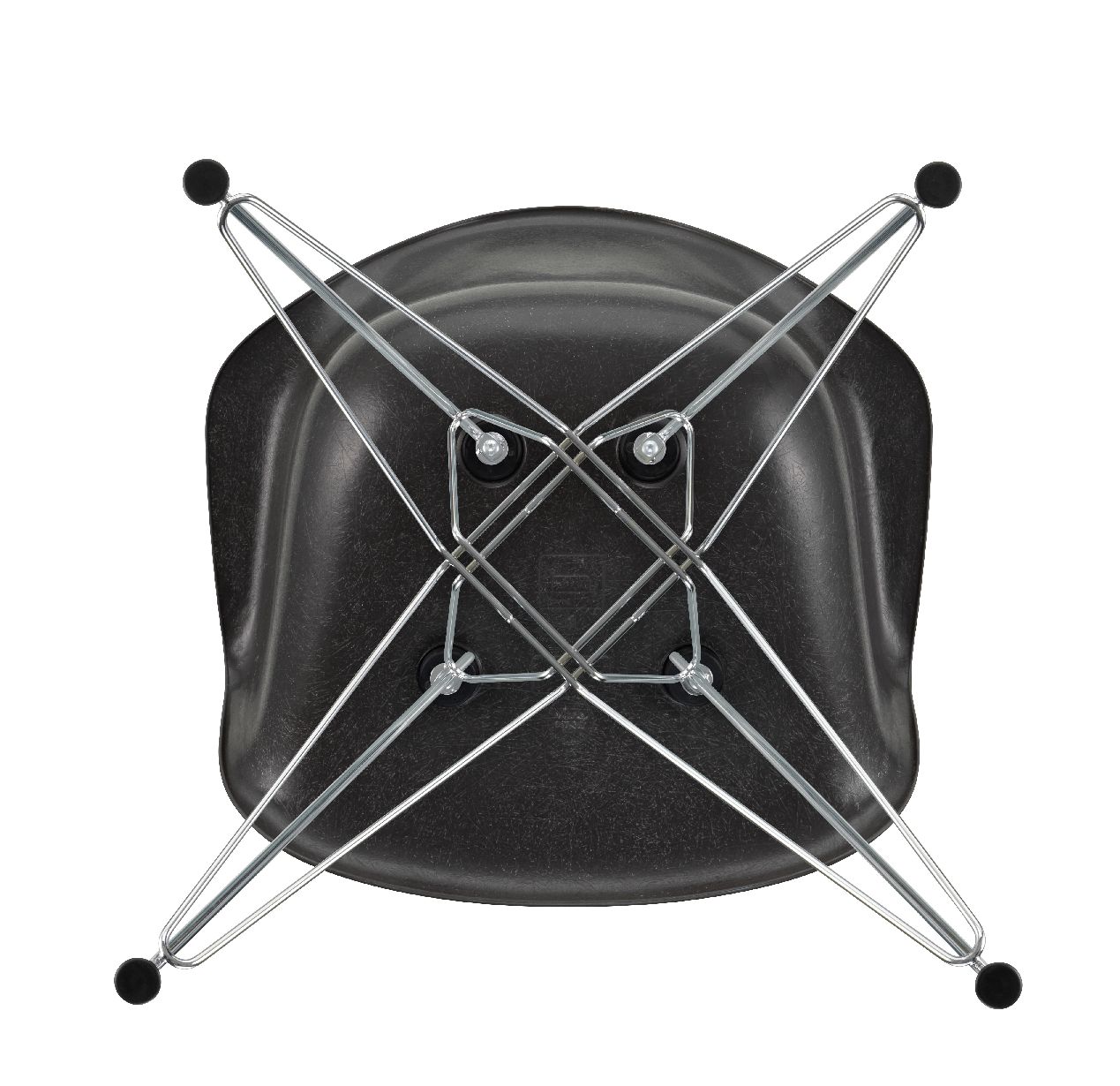 Eames Fiberglass Arm Chair DAR Stuhl ELEPHANT HIDE GREY Vitra EINZELSTÜCK