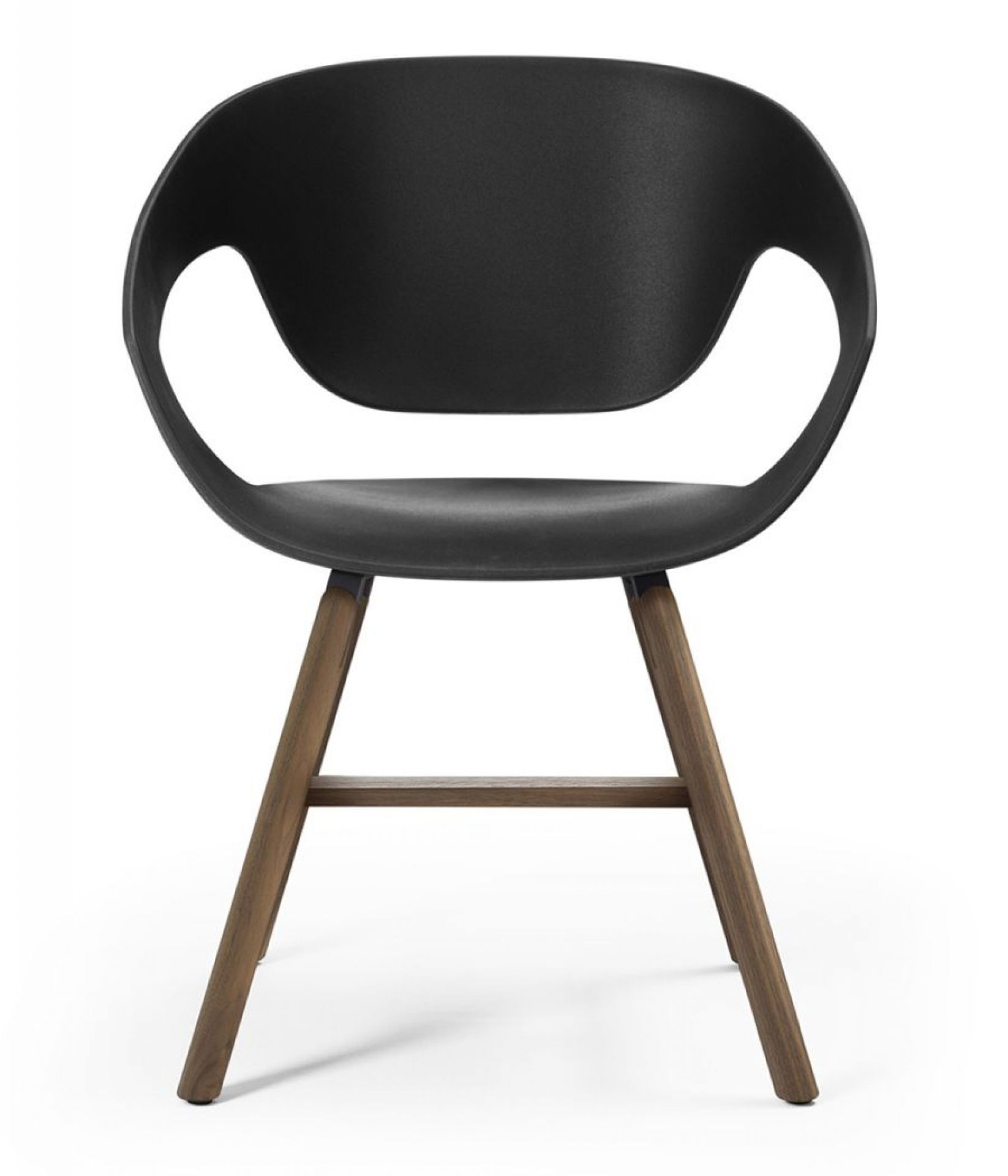 Vad Wood Stuhl 2er-Set walnussfarben / schwarz Casamania Horm