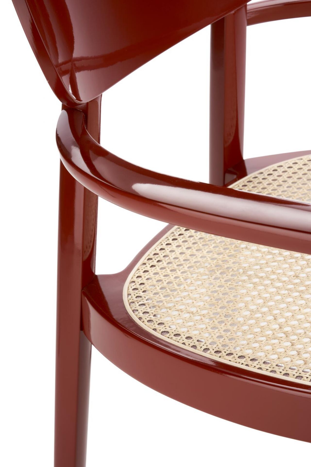 Holzsesessel mit Armlehnen 119 F Hochglanz Thonet