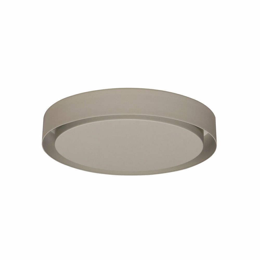 Amigo Deckenleuchte von Santa & Cole, runde LED Außenleuchte in Grau.