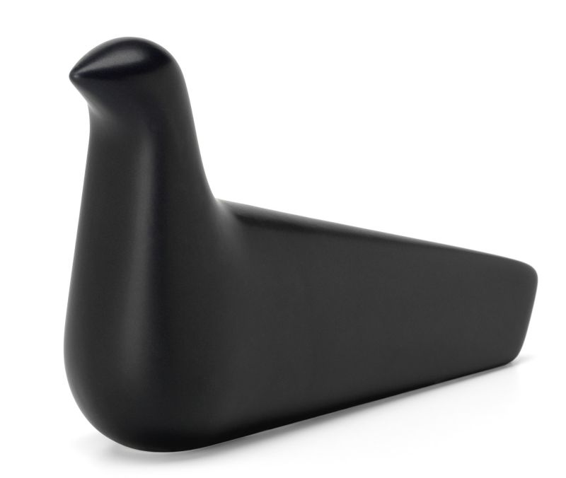 Schwarze Vitra L'Oiseau Friedenstaube aus Keramik, moderne Dekoration für Wohnzimmer und Büro.
