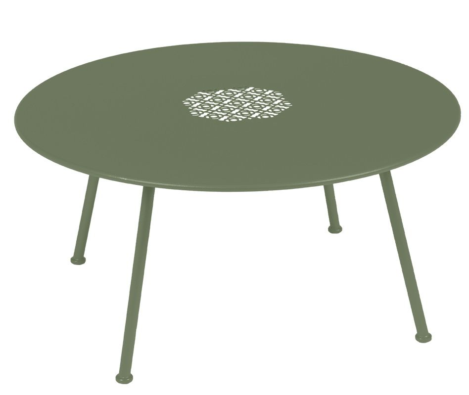 Lorette niedriger Outdoor Beistelltisch / Couchtisch Ø 80 cm Fermob