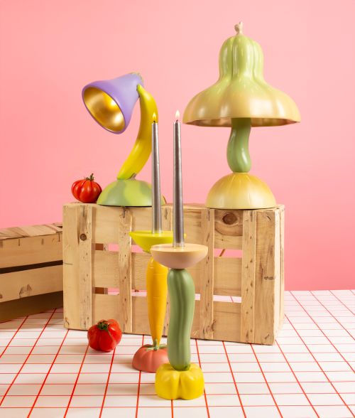 Vitamin Table lamp Tischleuchte Aubergine Seletti