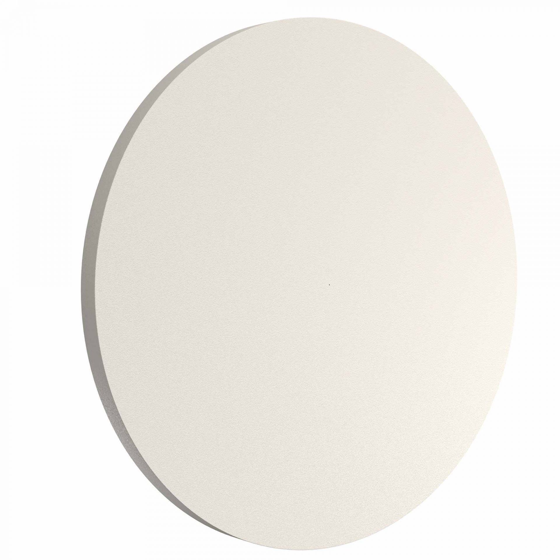 Weiße, runde Camouflage Wandleuchte von Flos, modernes Design für indirekte Beleuchtung.