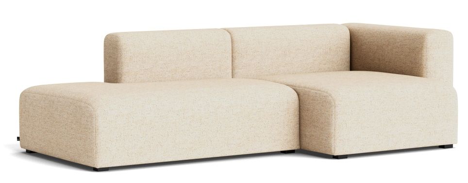 Beige Mags Soft Sofa mit Armlehne rechts, moderner 2,5-Sitzer für Wohnzimmer und Lounge.