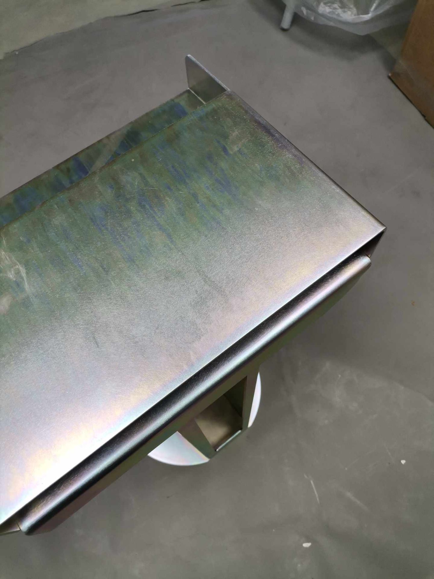 Meta Side Table CHROMGELB Beistelltisch New Tendency MÄNGELEXEMPLAR  