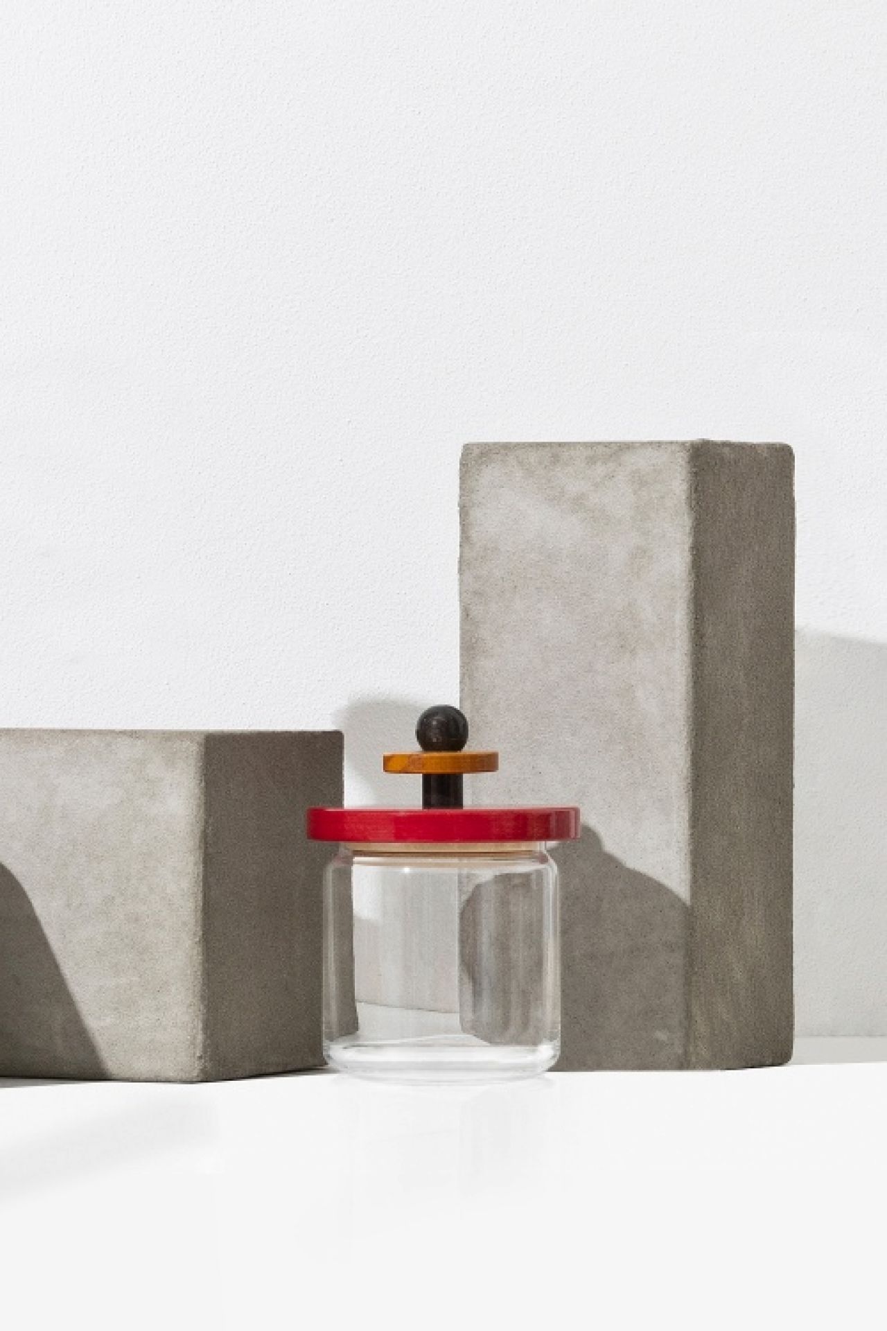 Küchendose ES16/75 H 17 cm Alessi  Gelb, Schwarz und Weiß EINZELSTÜCK