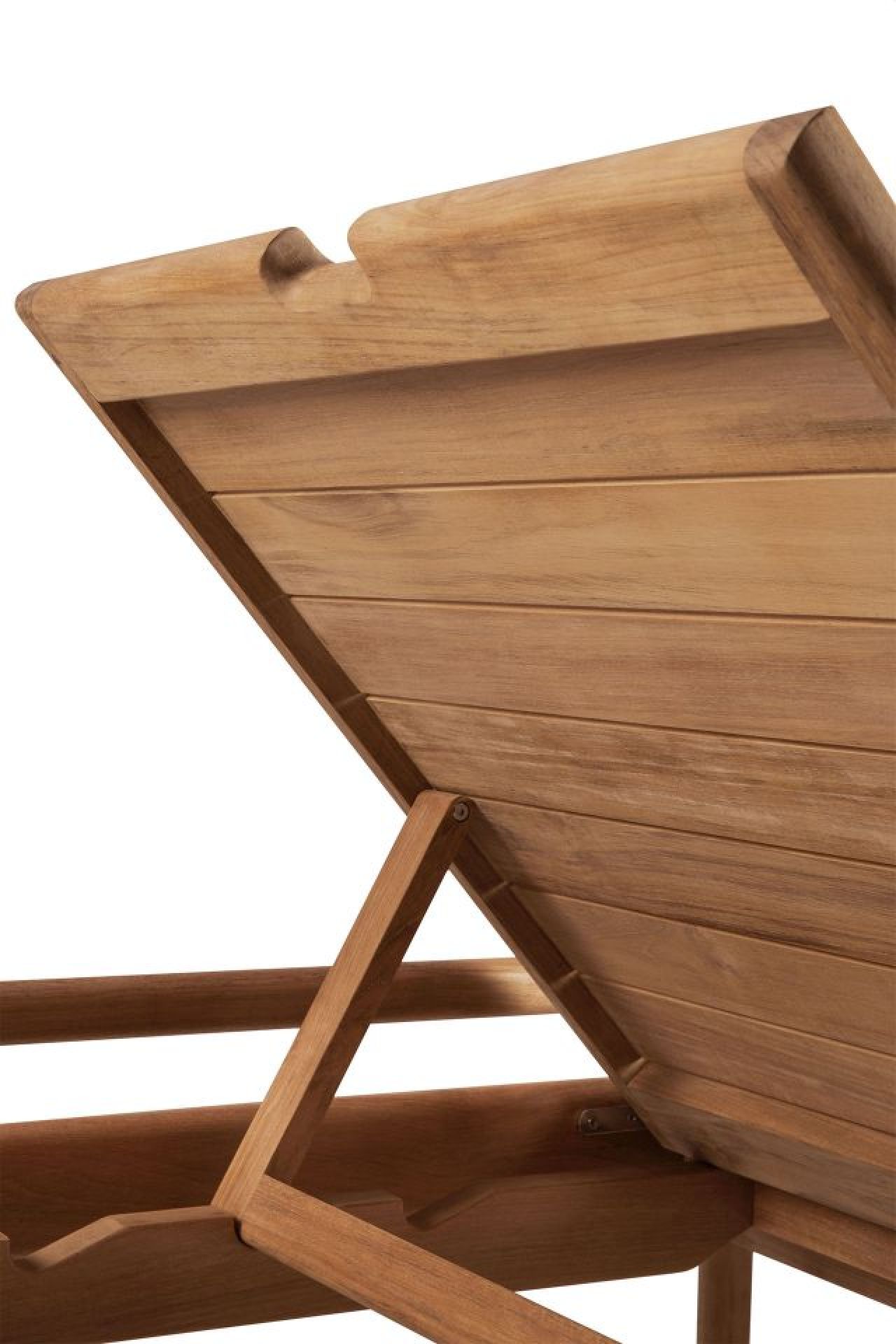 Jack Outdoor verstellbare Liege Teak Ethnicraft Natural