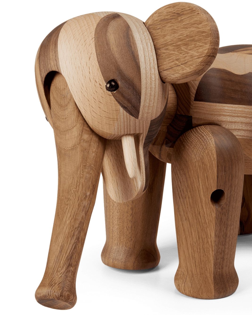 Detailansicht: Reworked Anniversary Elefant von Kay Bojesen, Holzfigur, dänisches Design.