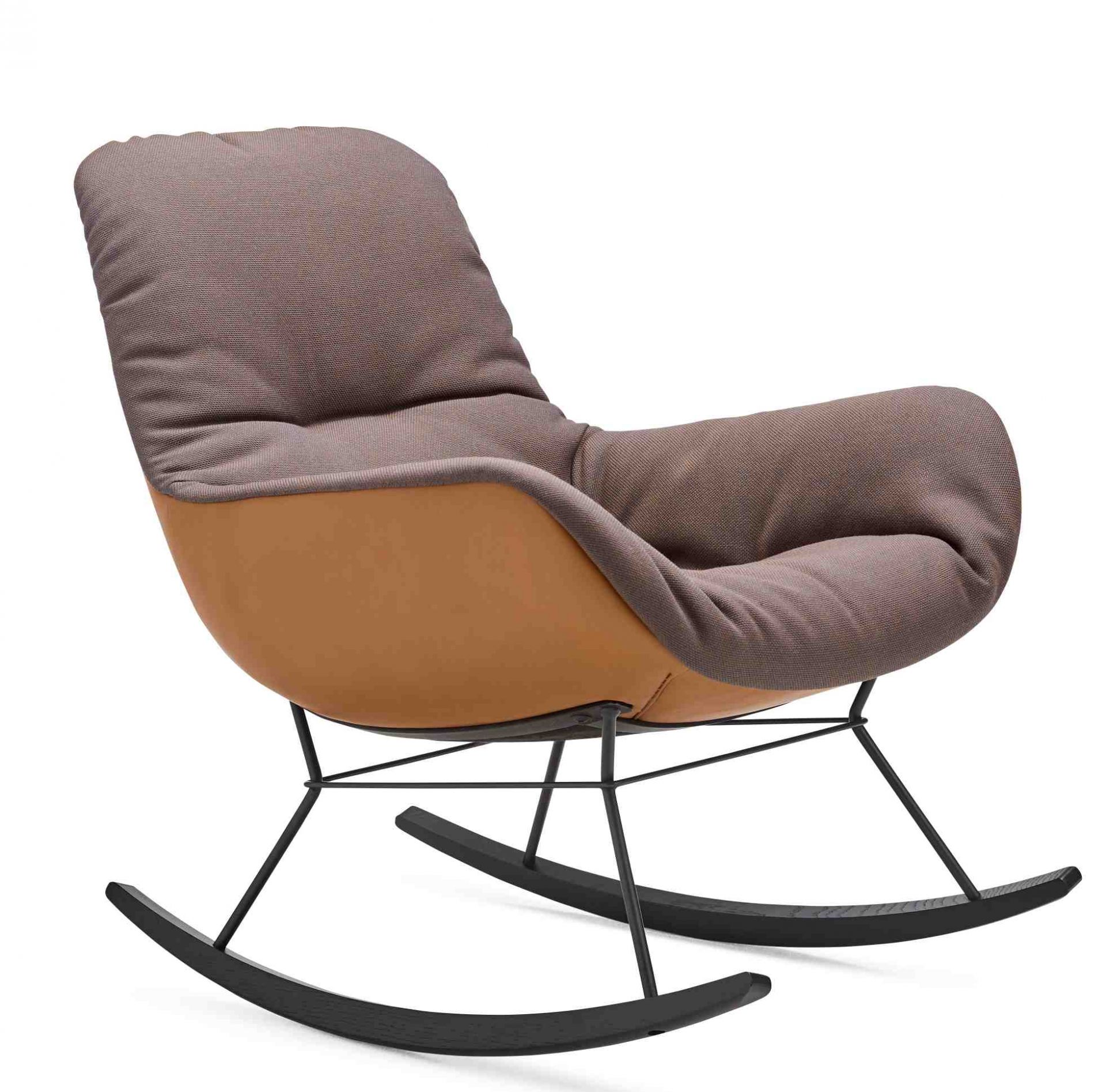 Leya Rocking Lounge Chair Schaukelsessel Freifrau Manufaktur