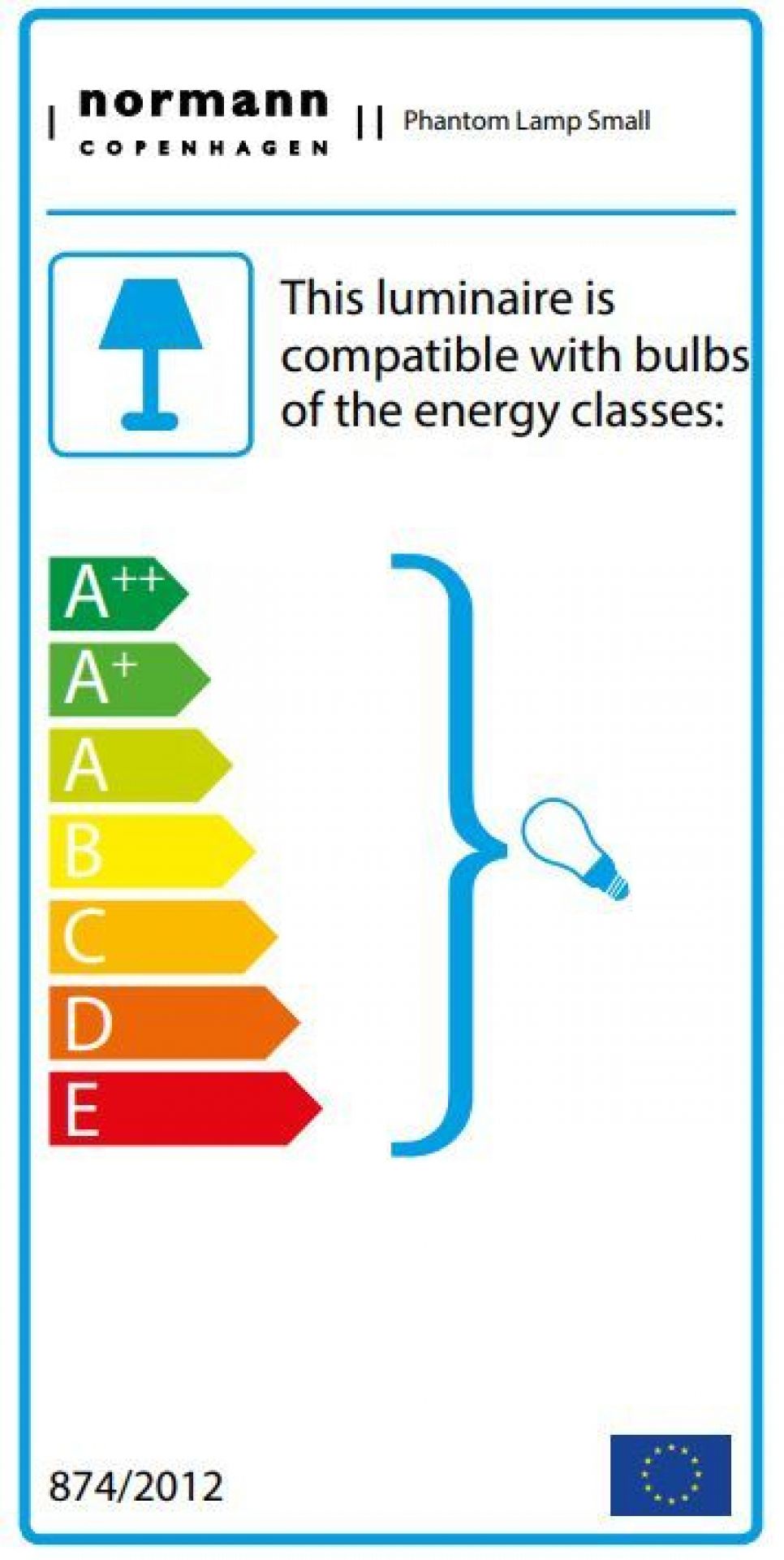 Phantom Lamp EU Pendelleuchte Normann Copenhagen Groß