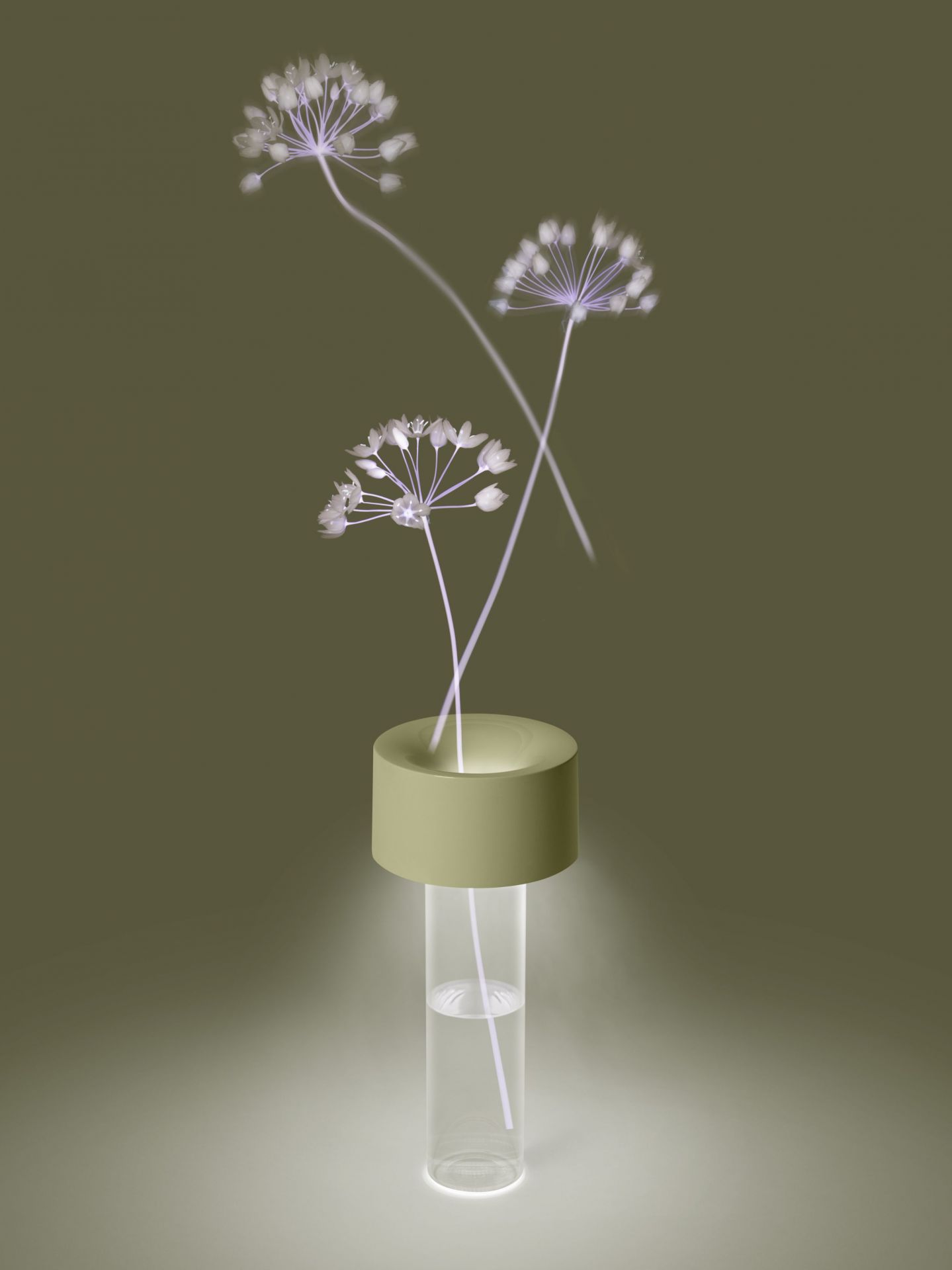 Foscarini Fleur Tischleuchte: Moderne Designerlampe mit floralem Design und sanftem Licht.