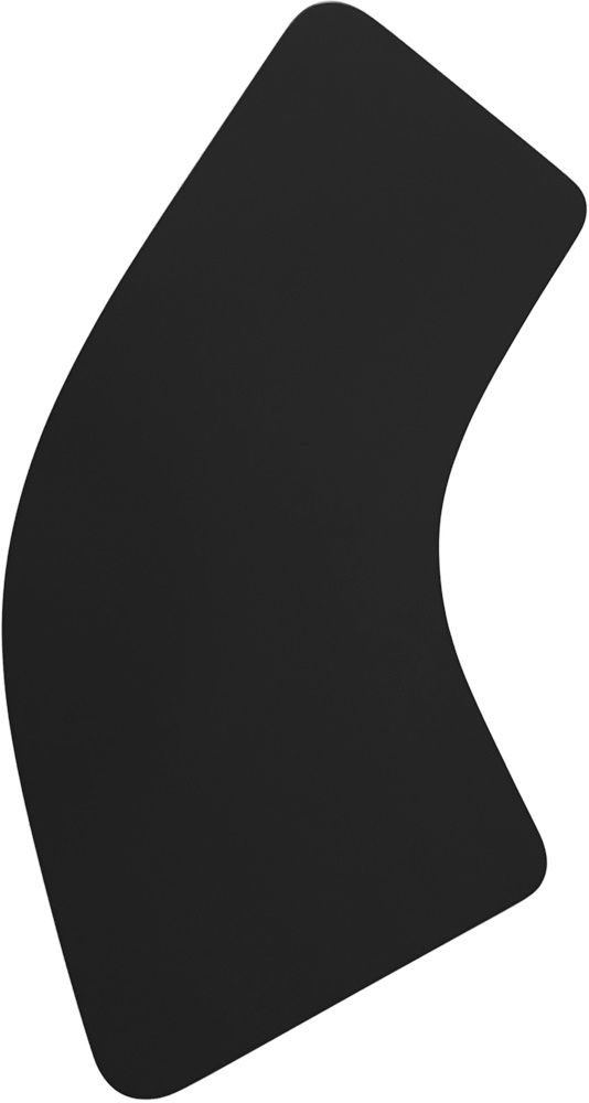 Detailaufnahme: Schwarze Tischplatte des K26L Beistelltisches von Tecta, modernes Möbeldesign.