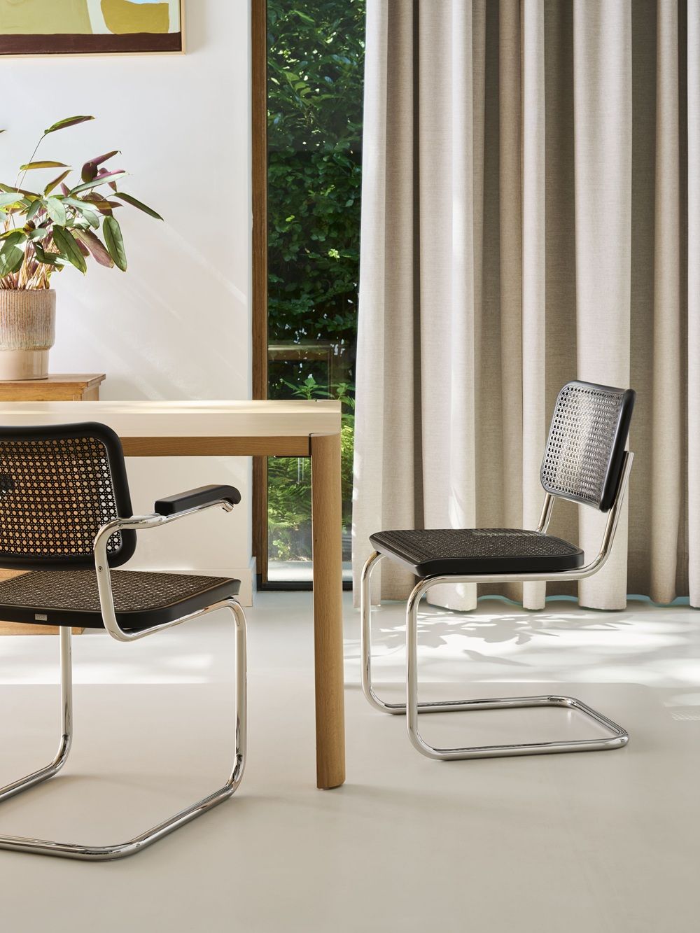 JS. Thonet by Jil Sander S 32 V / S32V Freischwinger Thonet