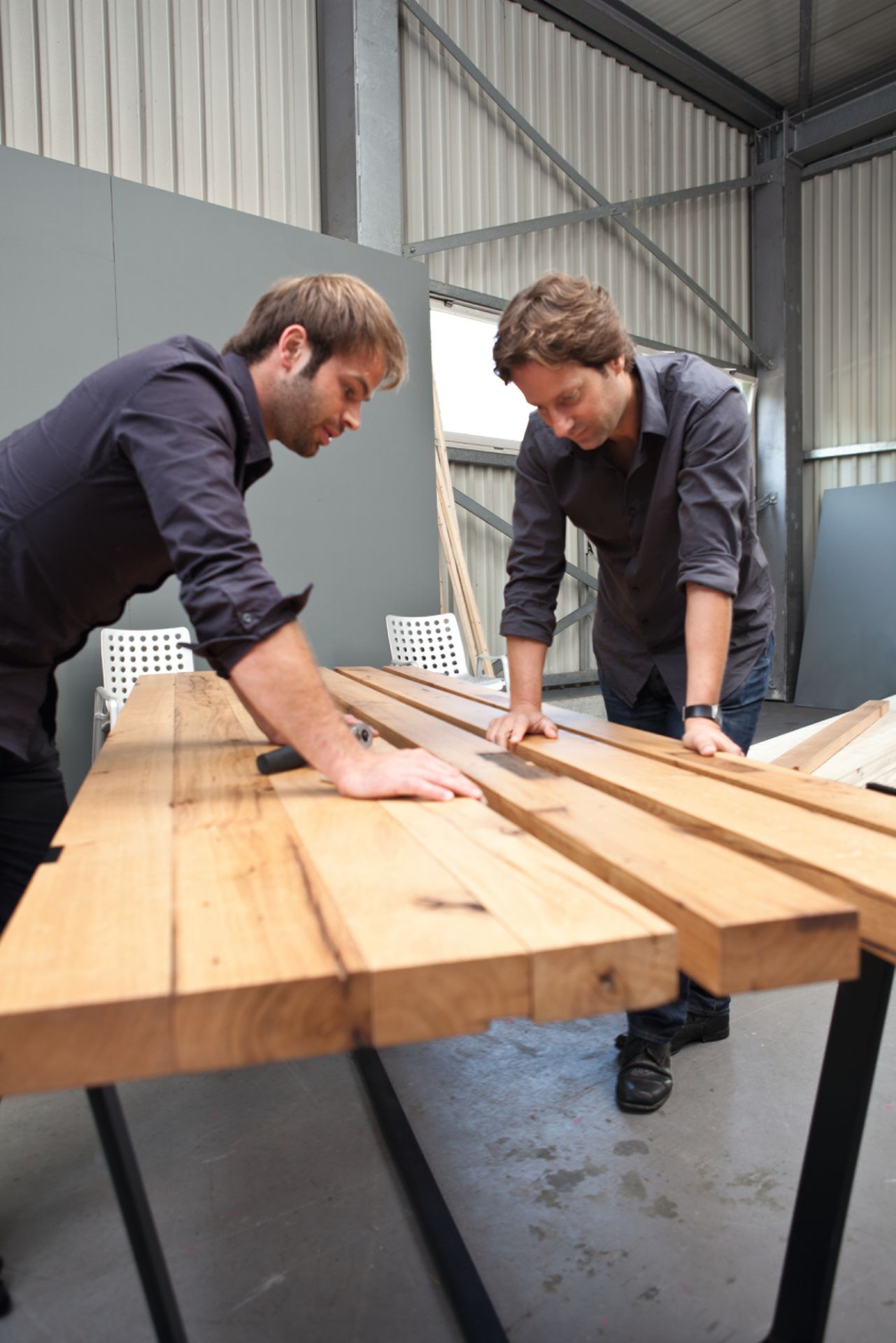 BB 11 Clamp Tisch Eiche roh/geölt Janua