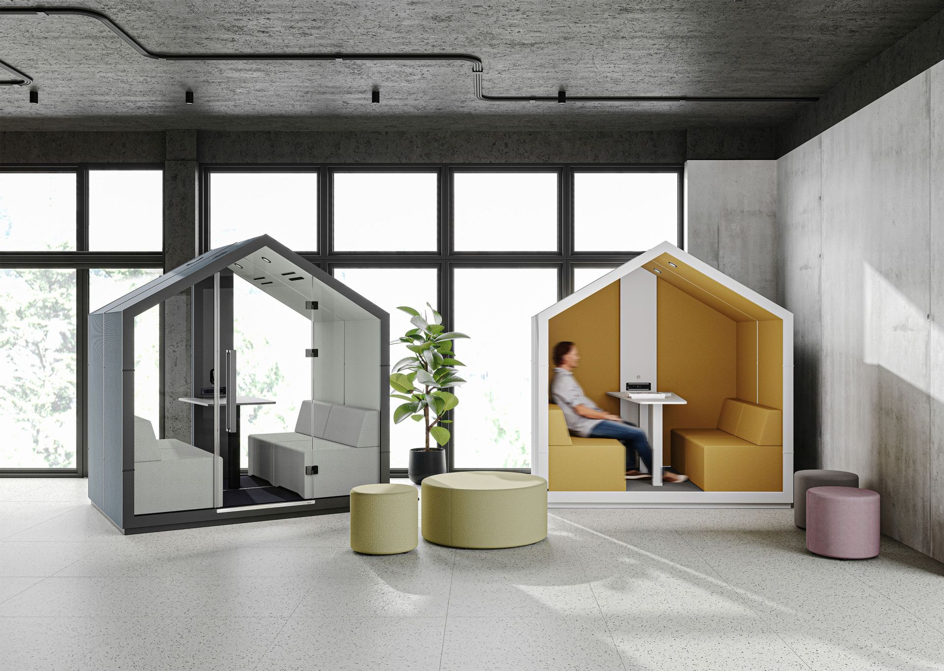 treehouse TH 4 Akustikmöbel für 4 Personen Bejot