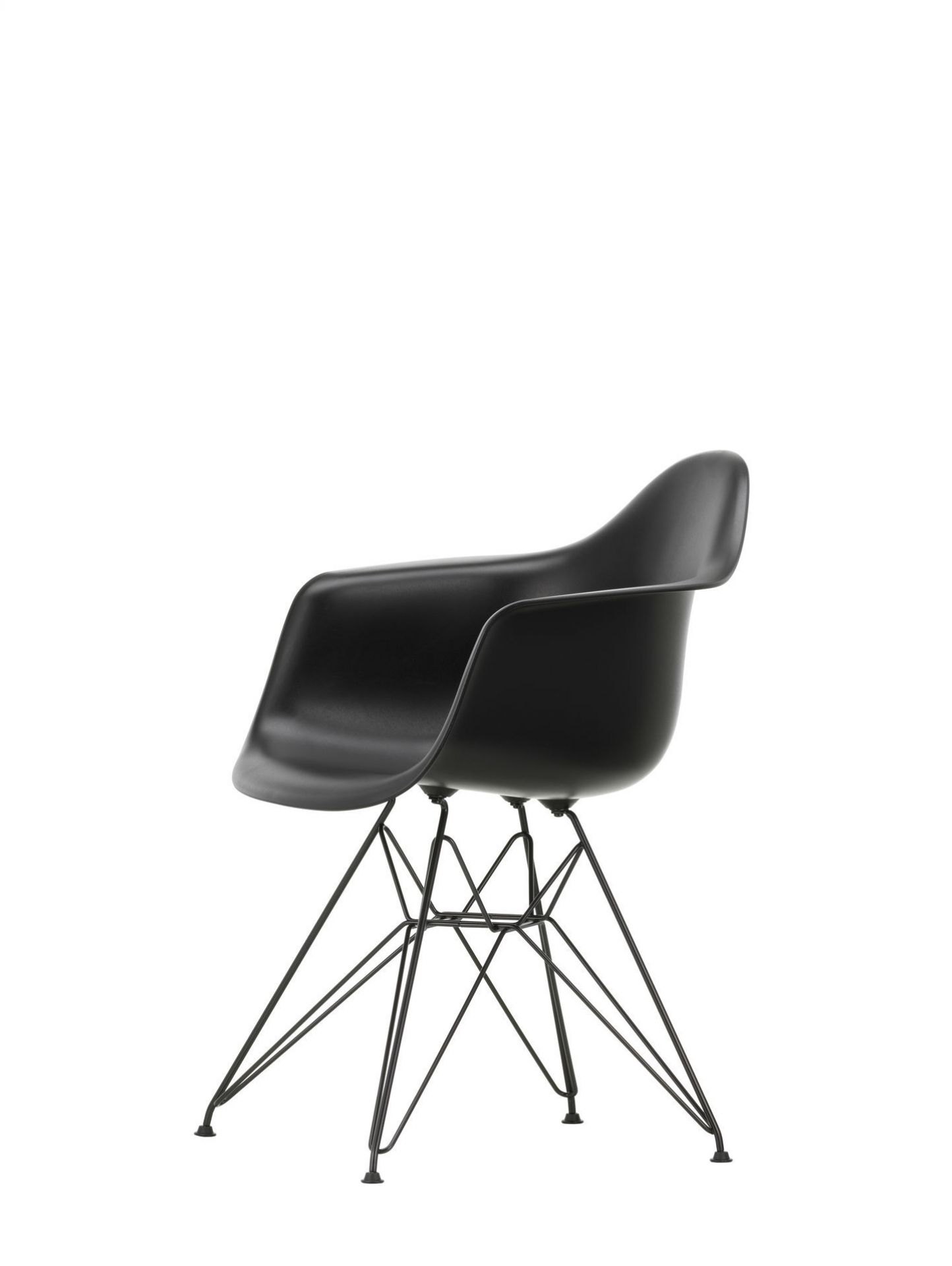 Eames Plastic Arm Chair DAR Stuhl Vitra Schwarz - Hellgrau