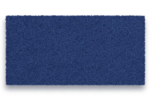 Nahaufnahme des blauen Filzbezugs vom Hey Sign Welle Paravent, Detailansicht der Textur.
