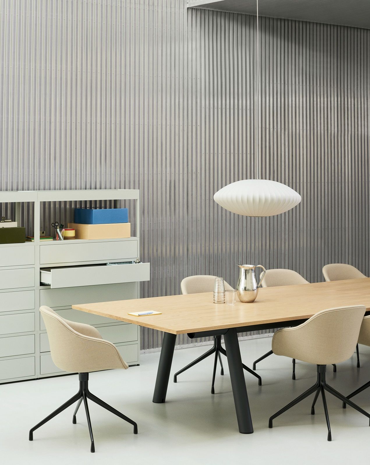 Boa Table Tisch / Konferenztisch B 420 x T 110 x H 75 cm Hay