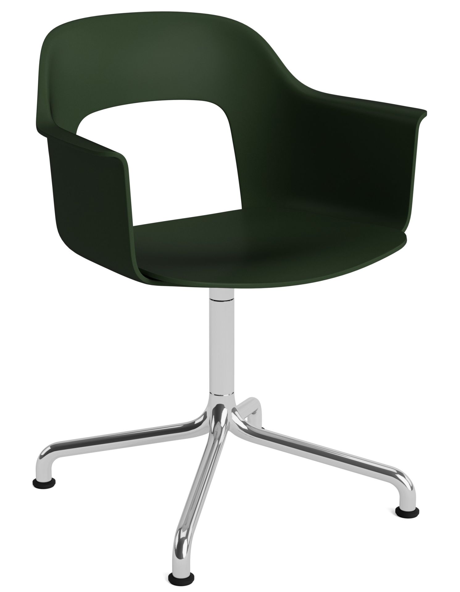 Layout Armchair 251 Armlehnstuhl 4-Sternfuß Drehfuß mit gebogenem Fußkreuz Hay