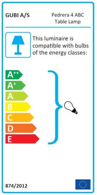 Pedrera ABC Tischleuchte Gubi