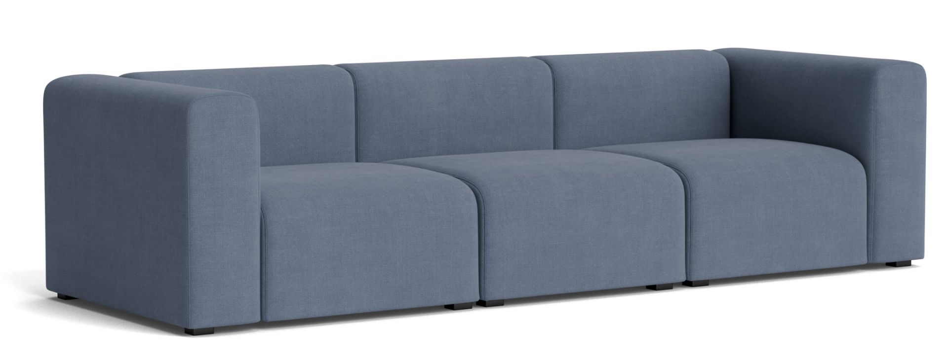 Blaues Mags Sofa 3-Sitzer von Hay: Modernes Designsofa für Wohnzimmer und stilvolles Wohnen.