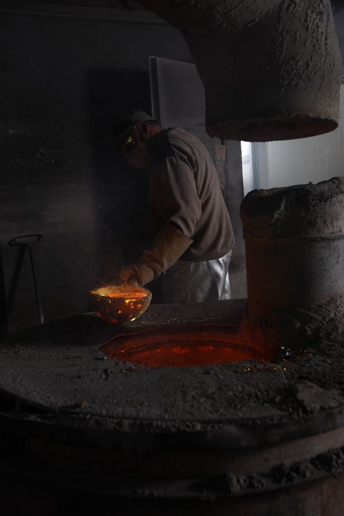 Walter Gropius Türdrücker Tecnolumen Nickel poliert