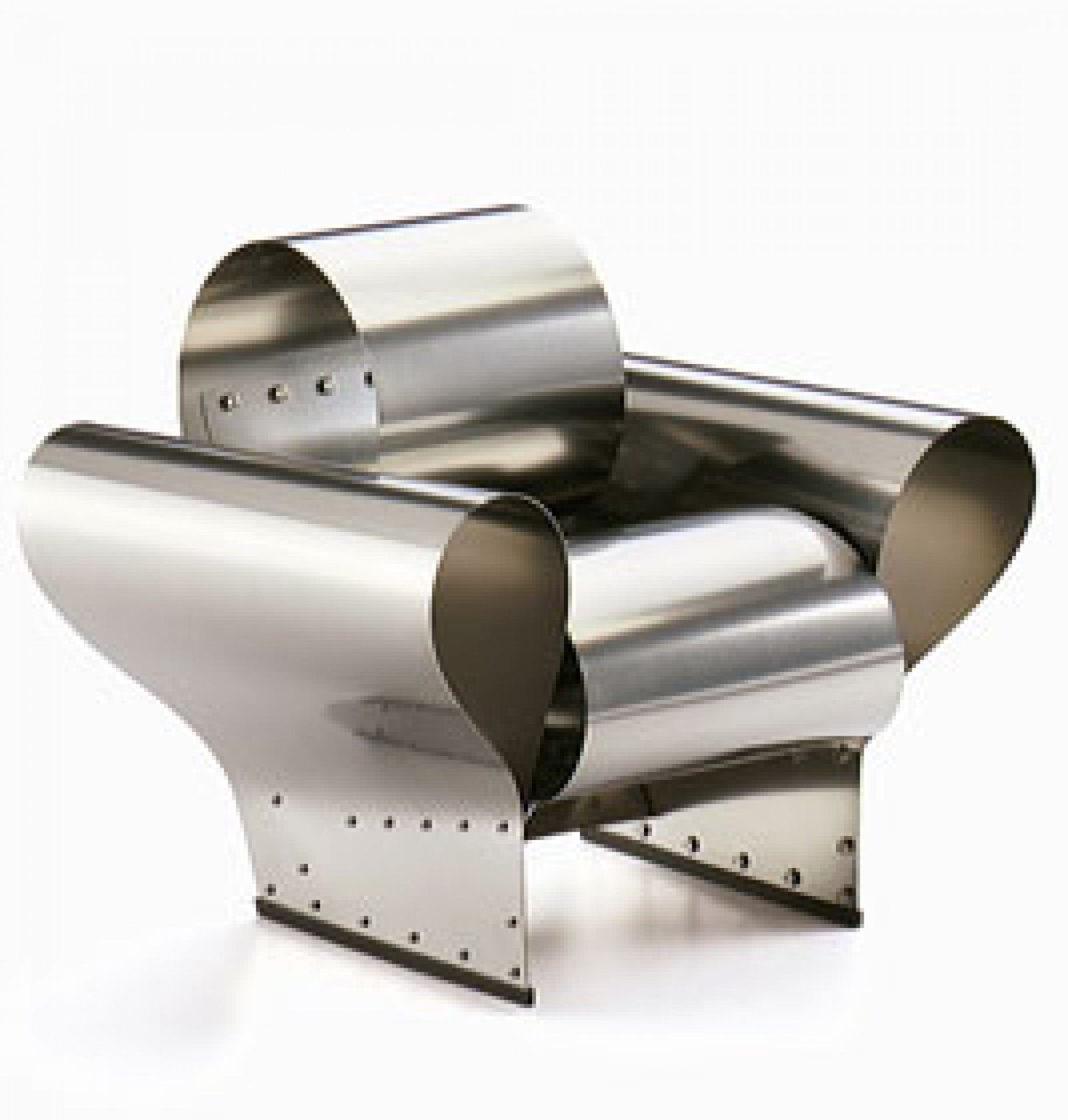 Well Tempered Chair Miniatur von Vitra, Design Sessel aus Stahl, modernes Möbeldesign für Wohnzimmer.