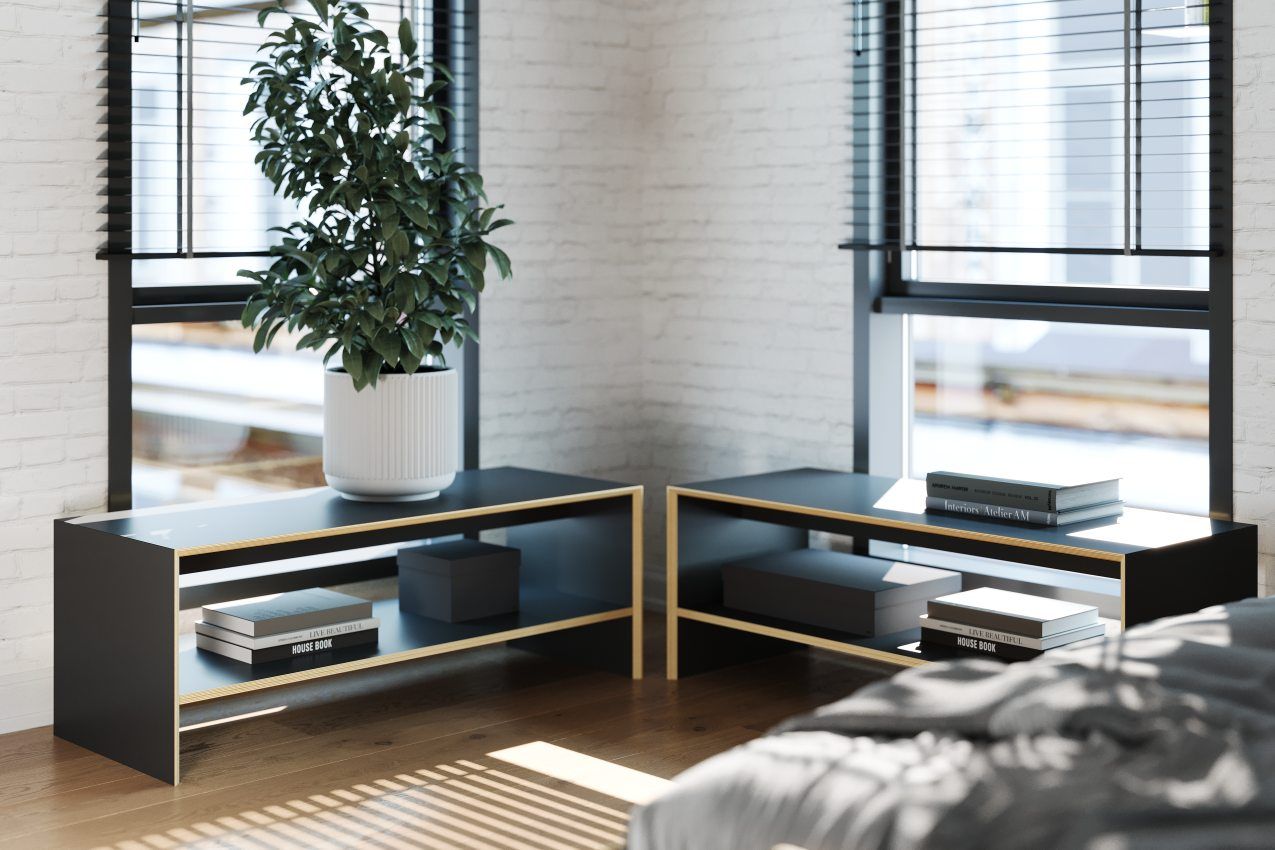 Bridge Sitzbank / Beistelltisch Müller Möbelwerkstätten