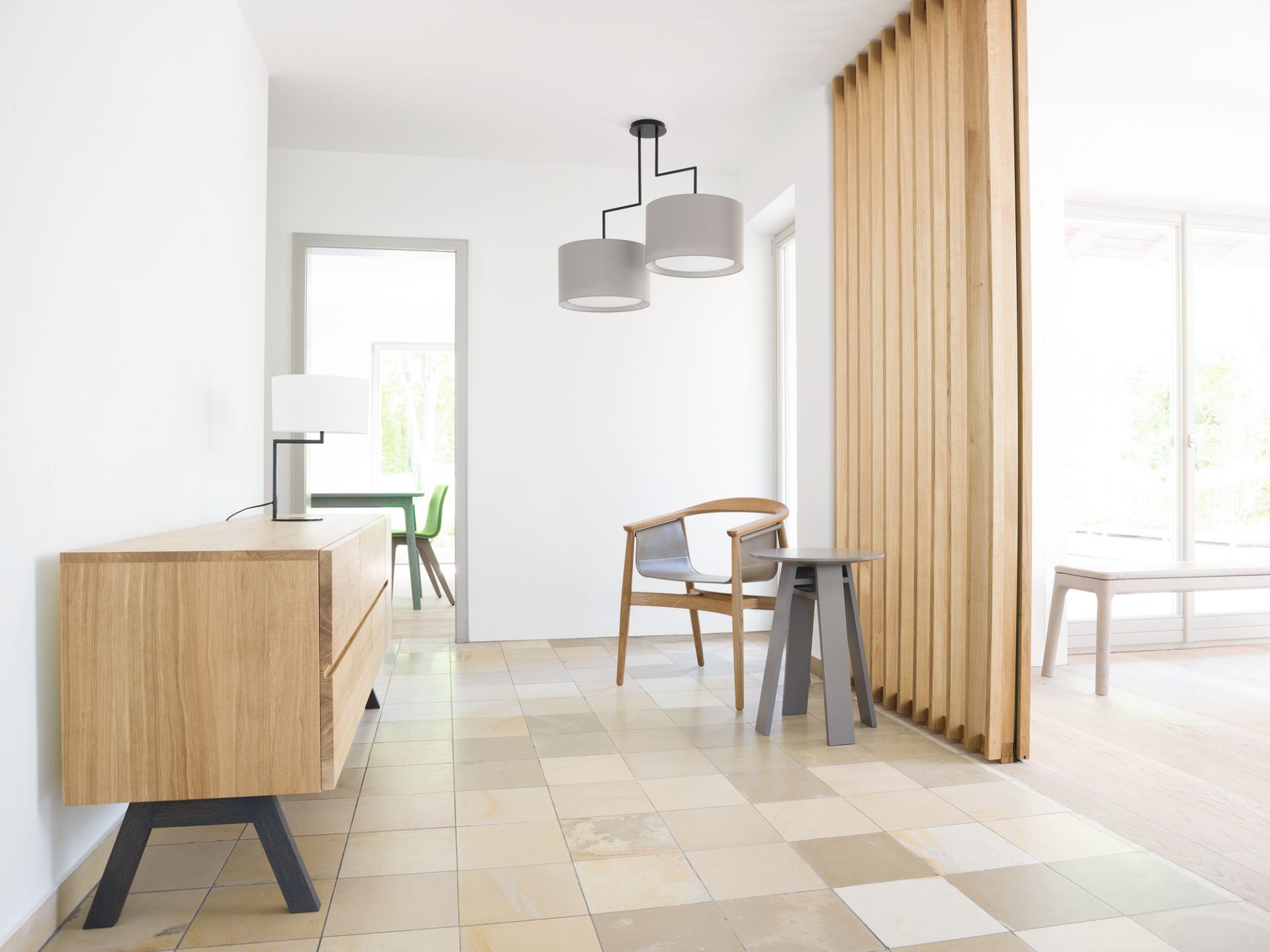 Neat Noon Tischleuchte Lichtgrau Zeitraum