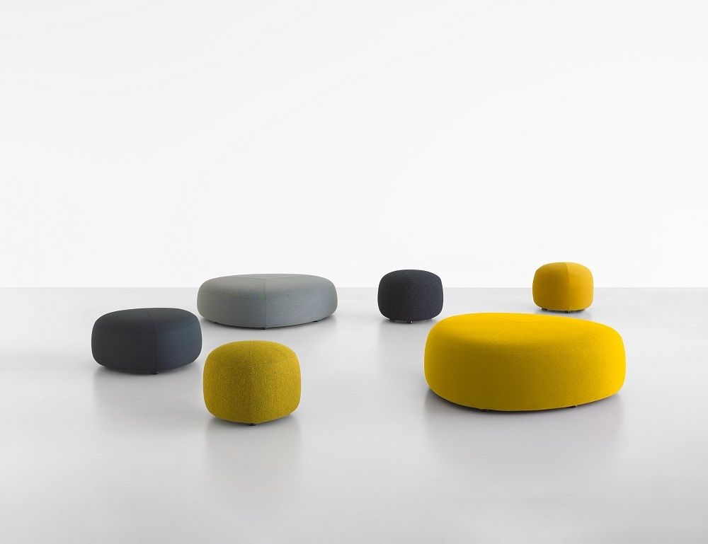 Kipu Sitzkissen in verschiedenen Farben und Größen. Moderne Hocker für Wohnzimmer und Büro.