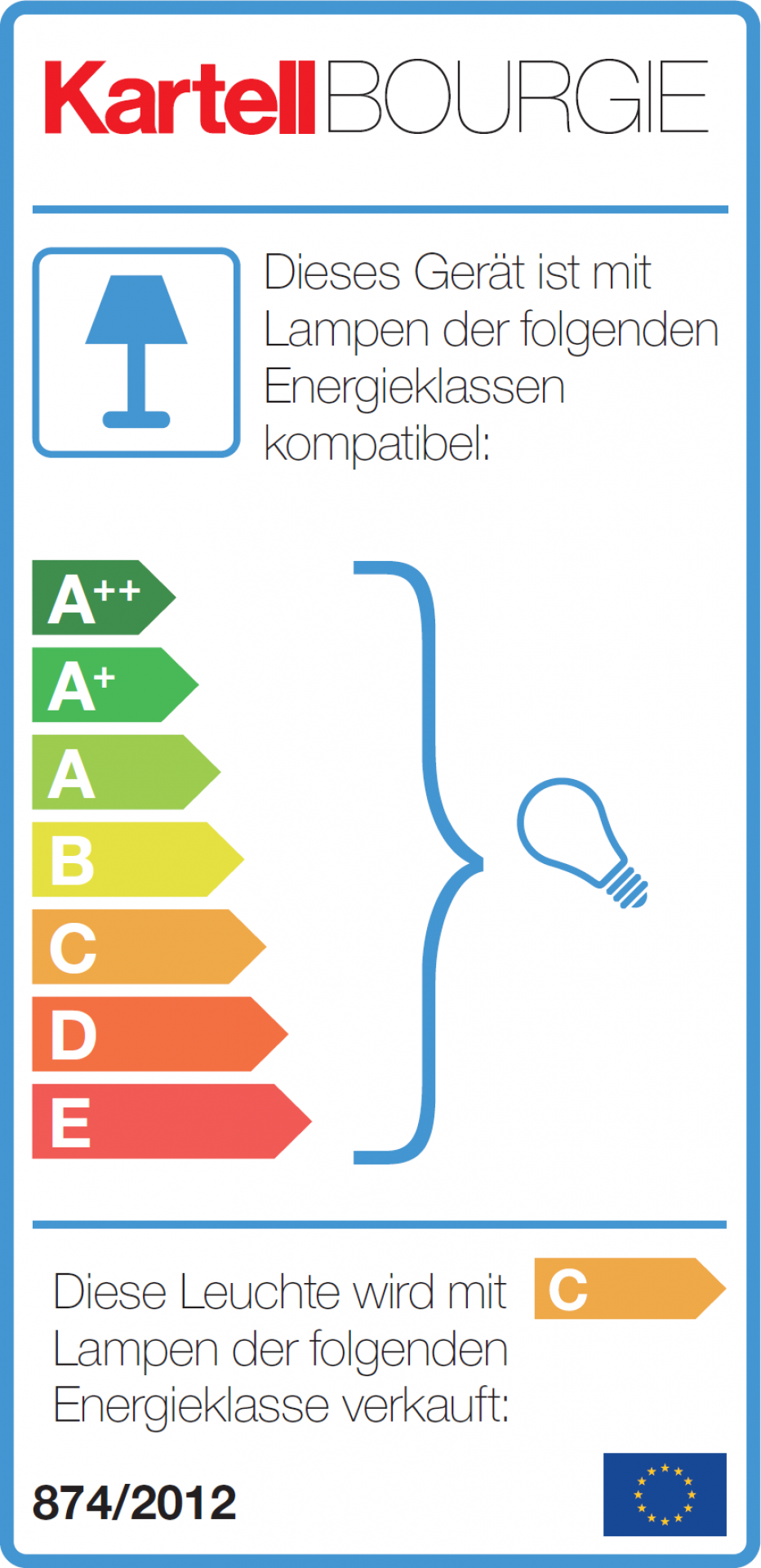 Bourgie Tischleuchte schwarz Kartell