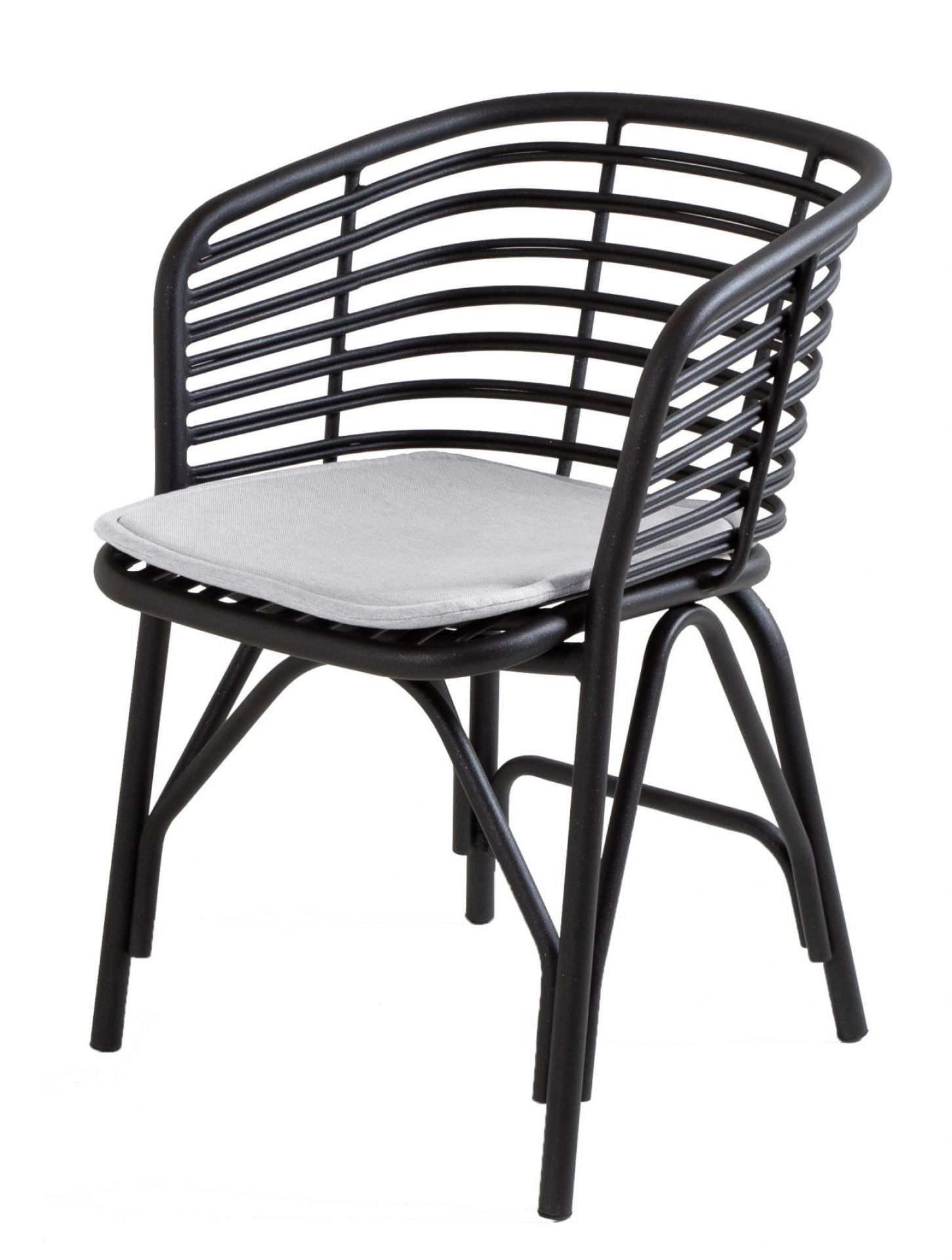 Blend Sitzkissen hellgrau für Cane-Line Outdoor Sessel, bequemes Polster für Gartenmöbel, wetterfest.