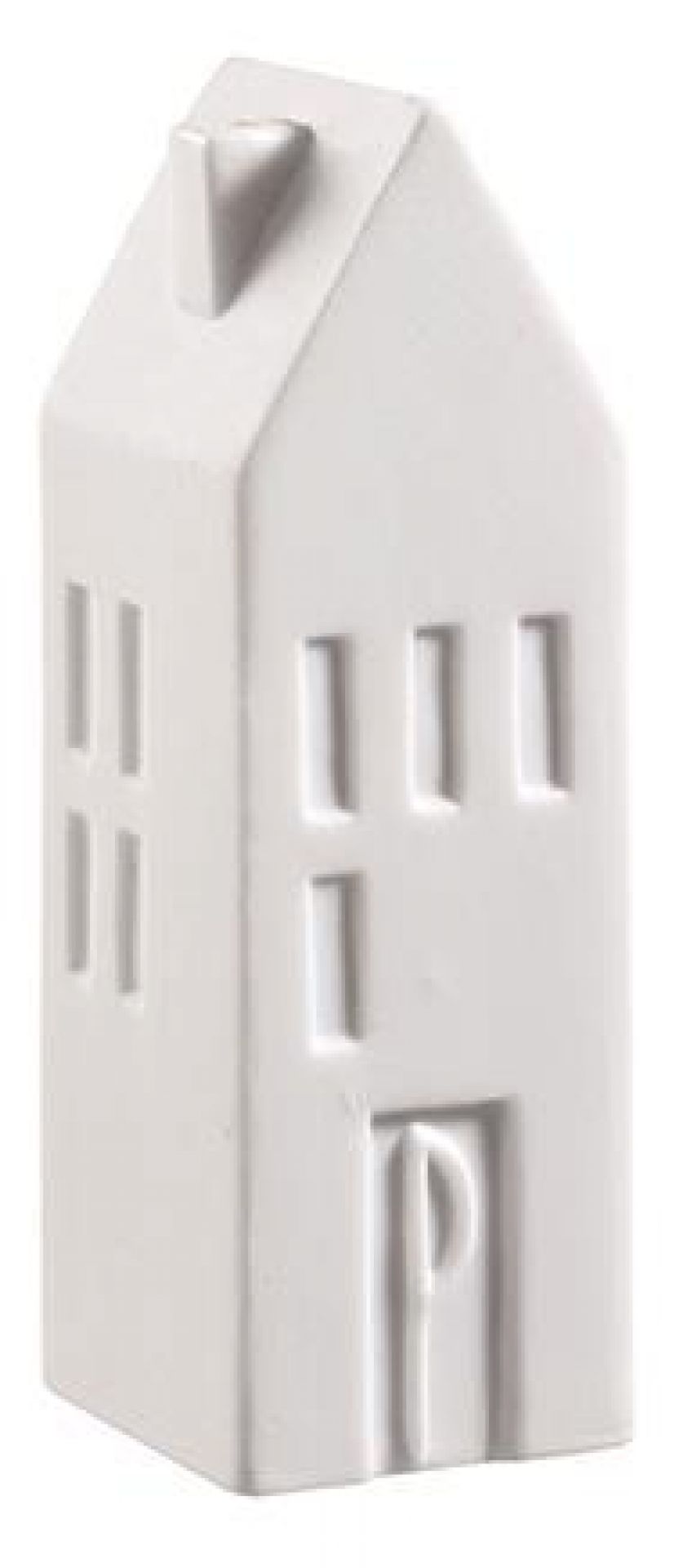 S&P Räder Salzstreuer in Hausform, weißes Keramikdesign, Einzelstück für Küche und Tisch.