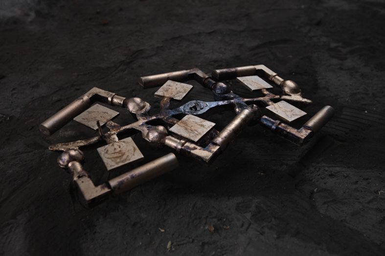 Walter Gropius Türdrücker Tecnolumen Nickel poliert