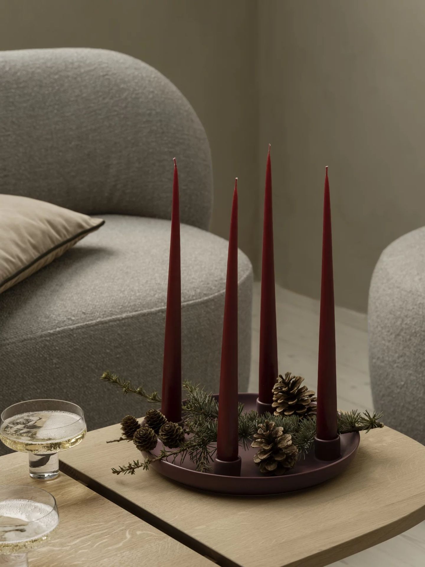 Kuon 2-Sitzer Sofa Blomus Boucla - Shitake 