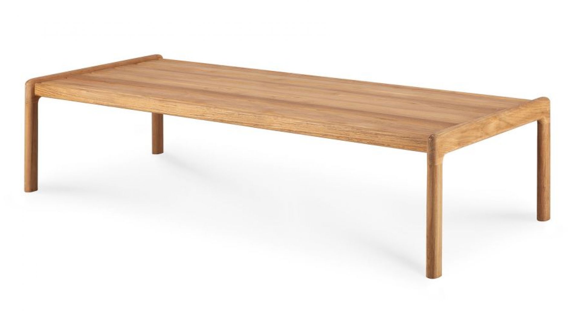 Ethnicraft Jack Couchtisch aus Teakholz, rechteckig, für den Außenbereich, modernes Design.