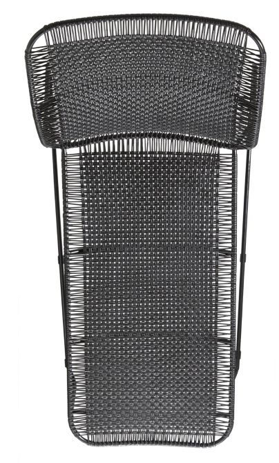 Schwarze Cielo Daybed Outdoor Liege von ames, modernes Design für Garten und Terrasse.