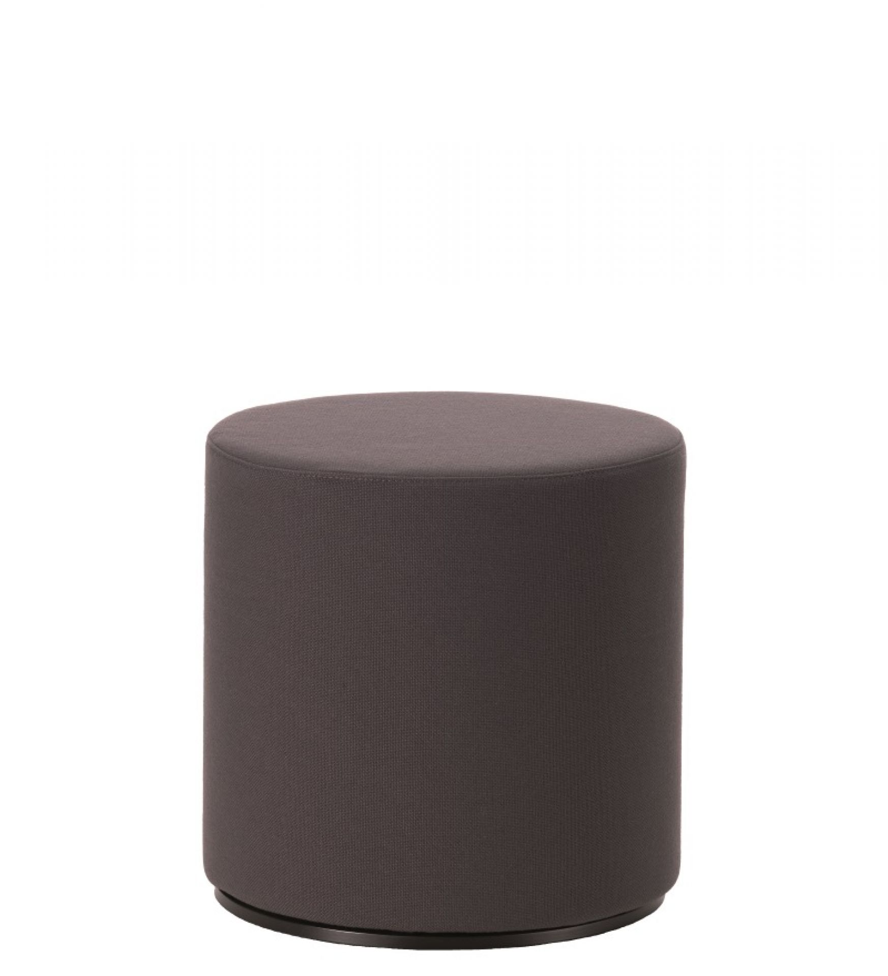 Vitra Visiona Stool Hocker in Grau, runder Sitzhocker mit Stoffbezug für Wohnzimmer und Büro.
