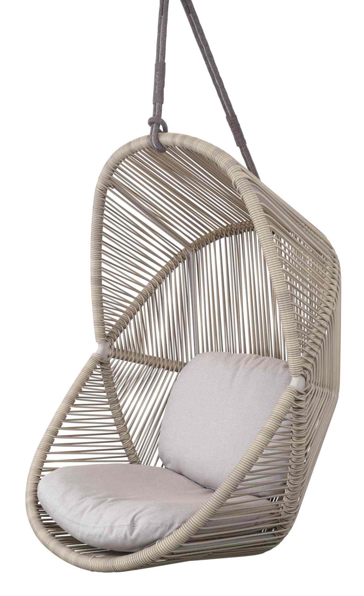 Sitz- und Rückenkissen für Cane-Line Hive Sessel. Bequeme Kissen für Outdoor Hängesessel.