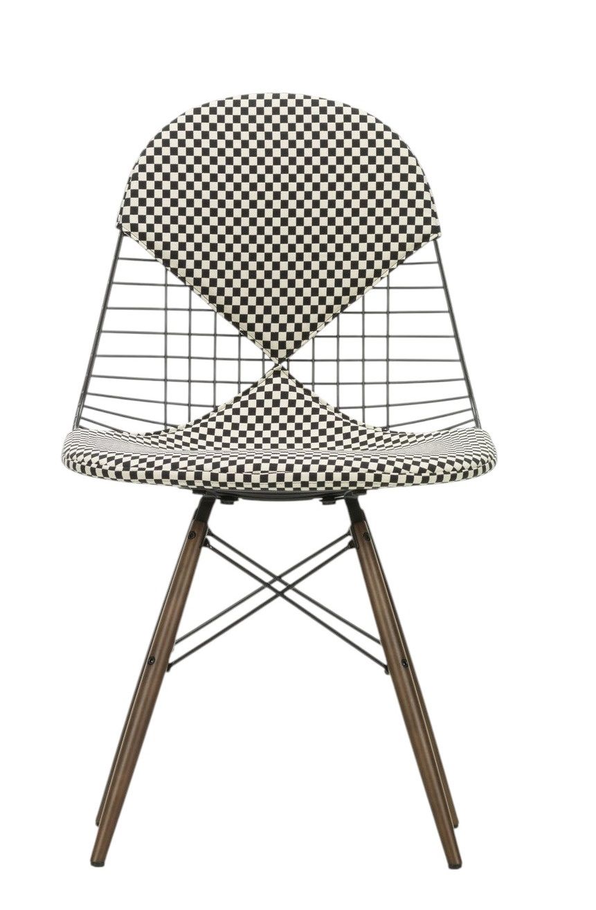 DKW-2 Wire Chair Stuhl mit Sitz und Rückenpolster Vitra