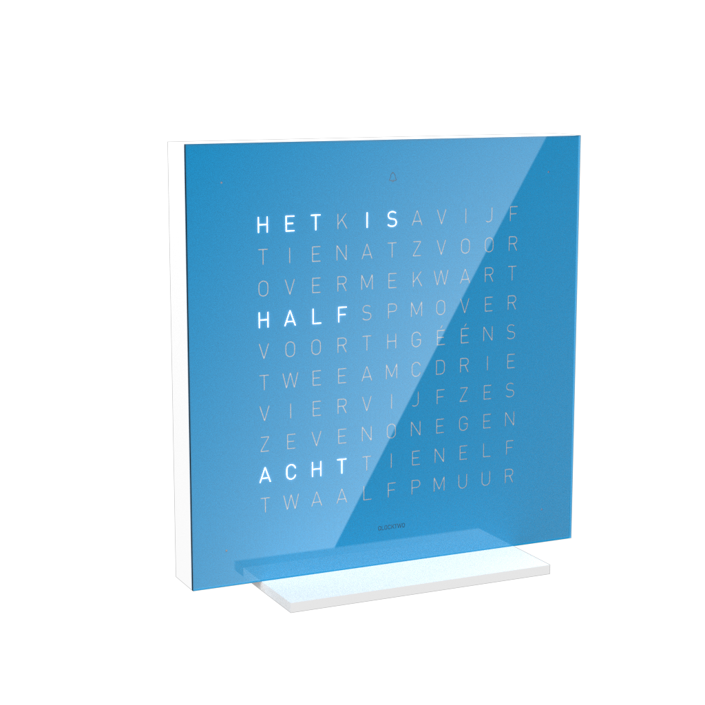 Earth 13.5 Pure Edition Tischuhr / Zeitobjekt Niederländisch QLOCKTWO