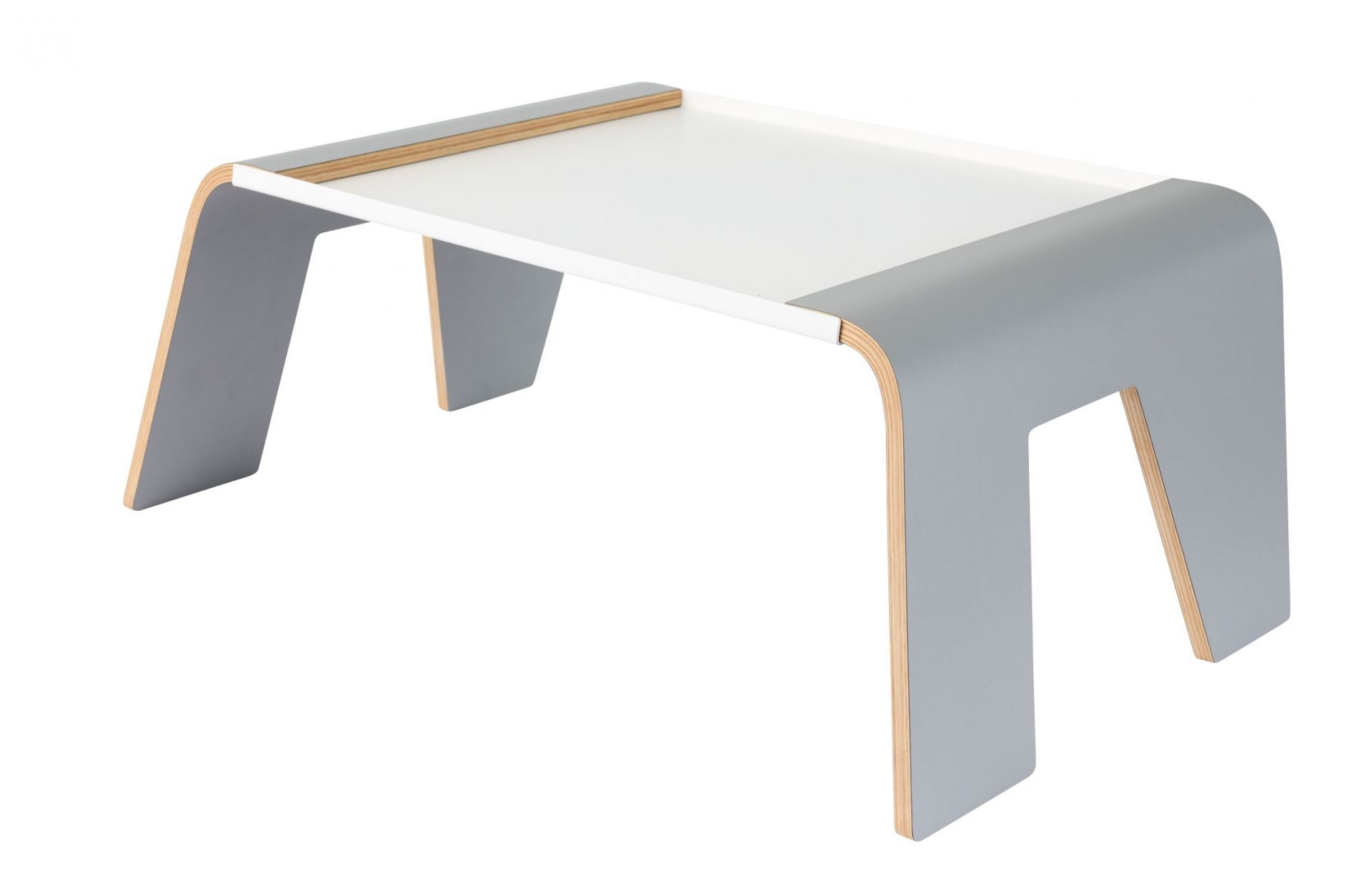 Tojo Notebooktisch: Modernes, graues Frühstückstablett für Bett oder Sofa, ideal als Laptop Ablage.