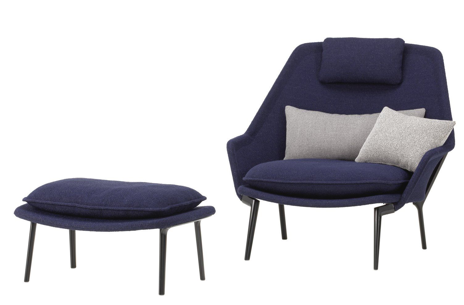 Slow Chair & Ottoman Sessel Stoff Vitra