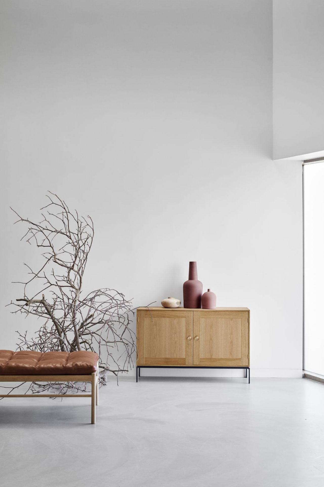 FK63 Bücherregal System von Carl Hansen & Søn aus Eiche mit Türen.