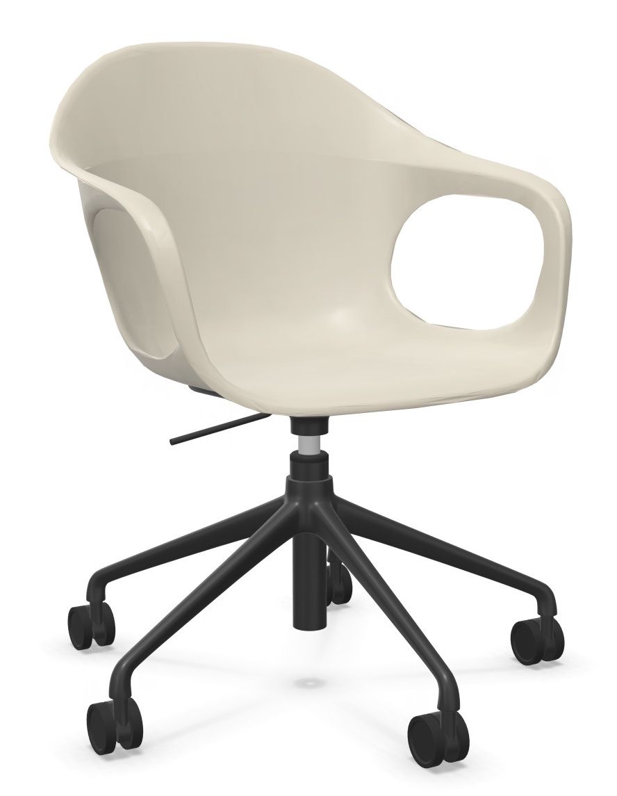 Elephantino Sessel Fünfstern Gestell mit Rollen Kristalia