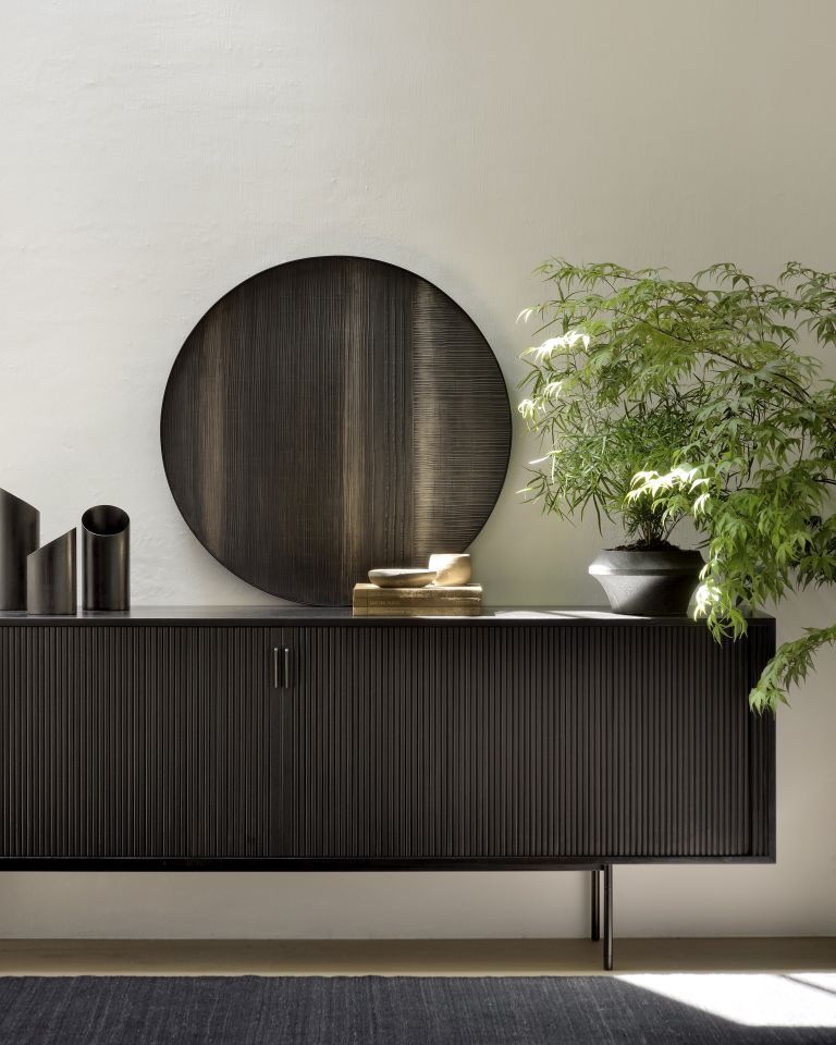 Roller Max Anrichte mit 2 Türen Teak schwarz Ethnicraft