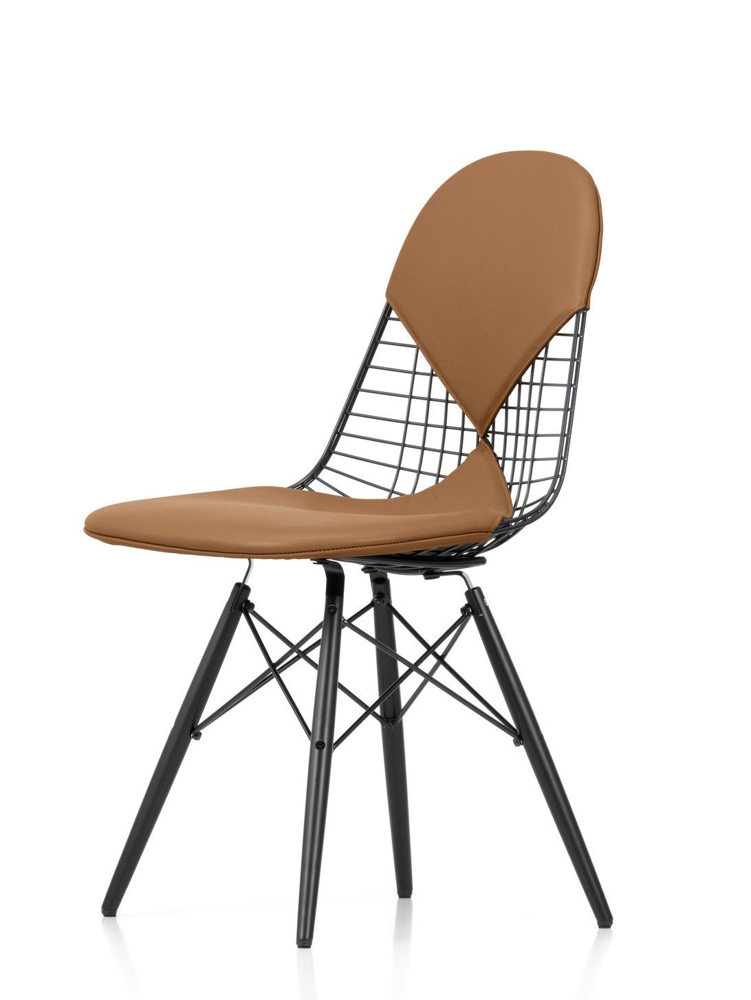 DKW-2 Wire Chair Stuhl mit Sitz und Rückenpolster Vitra