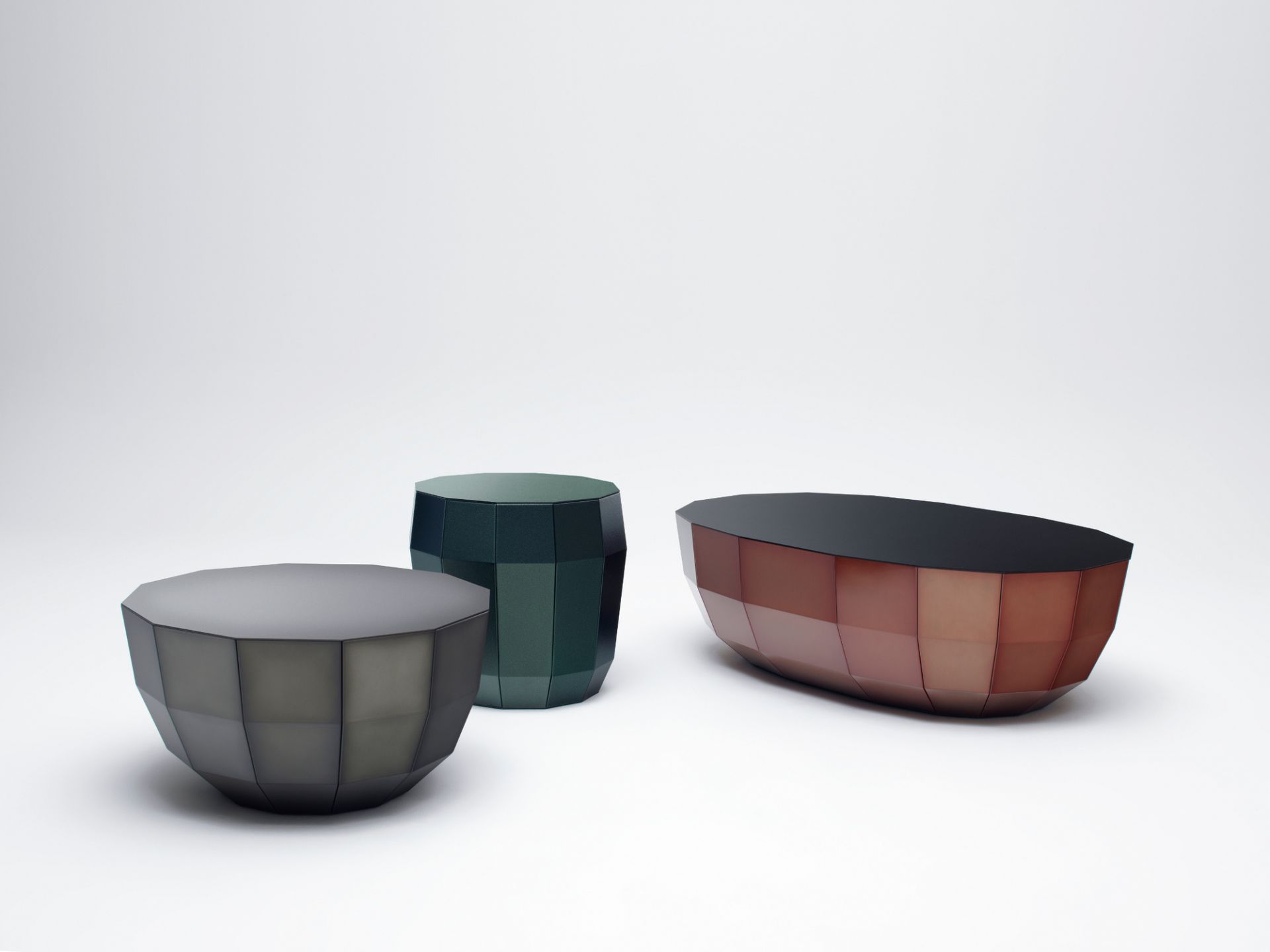 MO 08 Couchtisch von Müller Möbelfabrikation in rauch matt und weiteren Farben. Design Couchtische.